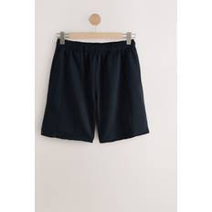 Black Peached Essentials Mid Length Jersey Shorts