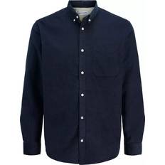 Oxfordskjorter Jack & Jones JJECLASSIC Corduroy Skjorte Sky Captain Blå