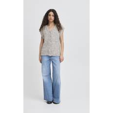Vrouw Vesten Ichi Mouwloos Damesjack Belablue - Gris
