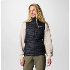 Dam - Vattentät Västar Columbia Powder Pass II Hybrid Vest Syntetväst Dam - Svart