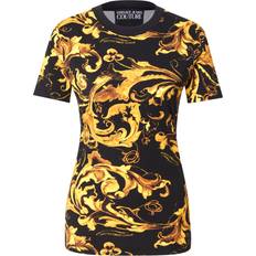 Blommiga - Dam T-shirts Versace Jeans Couture T-shirt - Karamell/Curry/Saffran/Svart