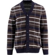 Barbour Trøjer Barbour Cardigan Kane - Marin/Brun/Grå/Hvid