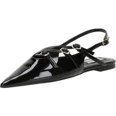 Steve Madden Dame Lave sko Steve Madden Cianna Sandal Ballerinasko Med Rem - Black Patent