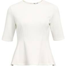 Cropped Bluser Object Shirts Peplum Top - Hvid