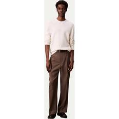 Calvin Klein Sweatere Calvin Klein Textured Jumper Tofu Pullover - Hvid