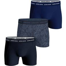 Björn Borg Underbukser Björn Borg Cotton Stretch Boxers 3-pack - Blue Pattern