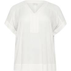 Bambus Bluser Kaffe Curve Wing SL Blouse - Hvid