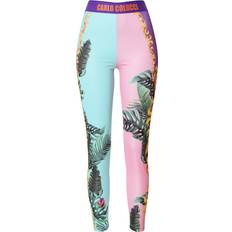 Dam - Multifärgade Leggings Carlo Colucci Färgglada Tryckta Leggings Cupani
