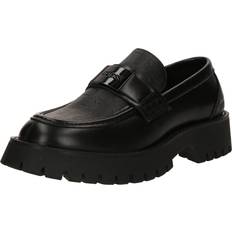 Guess Low Shoes Guess Gorizia Leather-Blend Moccasin - Black