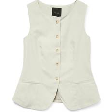 Beige Veste Vero Moda Vest VMMIKELA - Beige