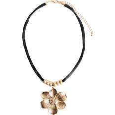 Svarta Halsband Bershka Halsband Med Blomma - Svart