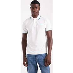 Fred Perry White Polo Shirts Fred Perry Twin Tipped Polo Shirt - White