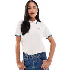 Fred Perry Orange Polo Shirts Fred Perry Tipped Polo Shirt - Light Peach