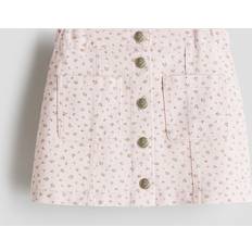 Skirts Children's Clothing H&M Girls Floral Cotton Twill Skirt - Light Pink/Floral