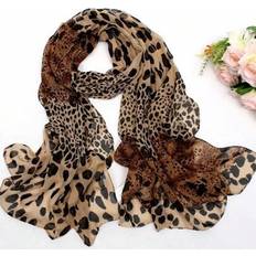 Leopard - Women Scarfs Shein Elegant 1pc Women's Coffee Brown Leopard Pattern - Brown