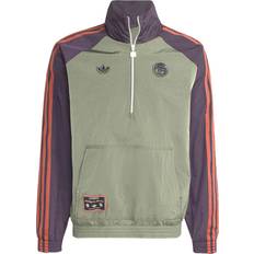 Supporterprodukter adidas FC Bayern Terrace Icons Grøn Sort Jakke Med Halv Lynlås