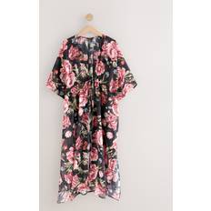 Bomuld Saronger & Coverups NEXT Kimono - Oliven/Lysegrøn/Lyserød/Sort