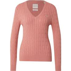 Gant Pullover - Grå/Lys Pink