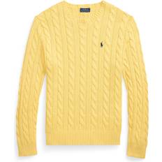 Polo Ralph Lauren Yellow Jumpers Polo Ralph Lauren Driver Icon Logo Cotton Cable - Yellow