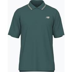 New Balance Men Polo Shirts New Balance Men's Tournament Polo Poly Knit - Green