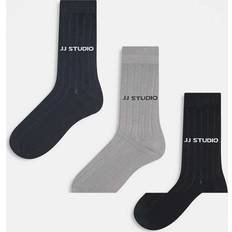 Jack & Jones Jersey Strumpor Jack & Jones Monokroma Ribbade Strumpa Grå