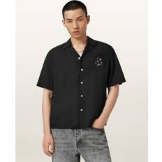 AllSaints Shirts AllSaints Embroidered Fungi Shirt - Black