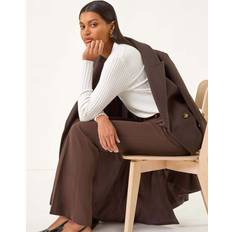 Bootcut Trousers Roman Bootcut Leg Stretch Trousers - Brown