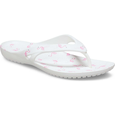 Crocs Flip-Flops Crocs Kadee II Graphic Flip Flops - White/Flamingo