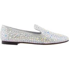 Giuseppe Zanotti Low Shoes Giuseppe Zanotti Rhinestone Embellised Loafers - Silver Tone