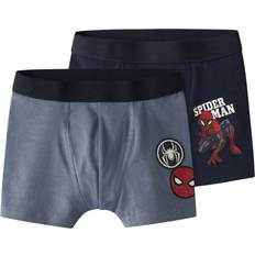 Babyer Boxershorts Børnetøj Name It Ovile Spiderman Mini Boxershorts - Navy Blazer/Flint Stone