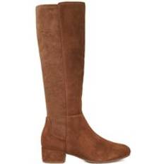 Dune London High Boots Dune London Tayla Suede Knee High Boots - Tan