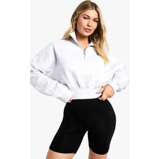 Women Shorts boohoo Basic Solid Cycling Shorts - Black
