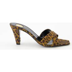 Saint Laurent Tofflor & Sandaler Saint Laurent Jill Crisscross Mule Sandals - Brown
