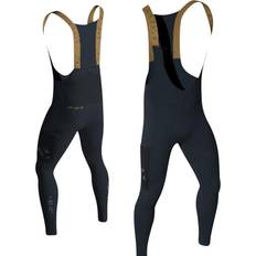 Cykling - Sort Regnbukser LEATT Cykelbukser Bib Long MTB Endurance 4.0 - Black