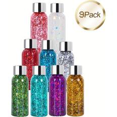 Temu Face Glitter Makeup Body Sparkles Gel Chunky Sequins - For Body