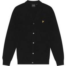 Lyle & Scott Cardigans Lyle & Scott Merino V Neck Cardigan Black