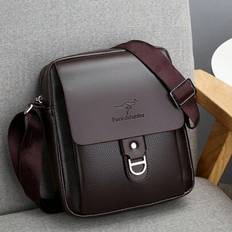 Men - Multicoloured Messenger Bags Shein Business Leisure Shoulder Messenger Bag Pu Large Capacity - High End