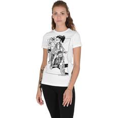 Grafisk Motorcykel T-shirt Bomull - Vit