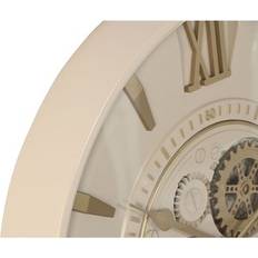 Beige Vægure Home ESPRIT Beige Gylden Krystal Jern 60 x 8 x 60 cm Vægur