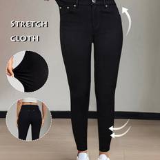 Viscose Tights & Stay-Ups Temu High-waist Stretchy Leggings Smooth Viscose Blend