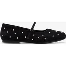 Suede Ballerinas Clarks Livia Stud Standard Fit Suede Bar Shoes - Black