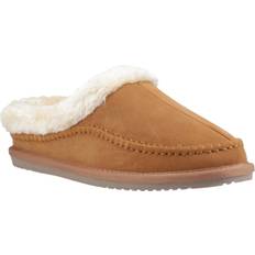 Adult Slippers Hush Puppies Atticus Suede Tan Slippers - Brown