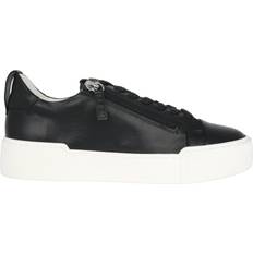 Läder Damsneakers - Svart