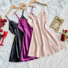 Shein 3-Piece Embroidered Lace Sexy Nightgown Set