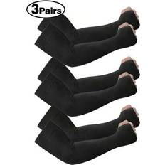 One Size Arm & Leg Warmers Shein UV Protection Ice Silk Arm Sleeves - Multicolor