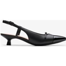 Clarks Heels & Pumps Clarks Black Leather Pumps - Black