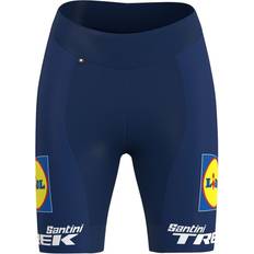 Santini Lidl-Trek Women's Team Replica Cykelbyxor - Dark Blue/Gul