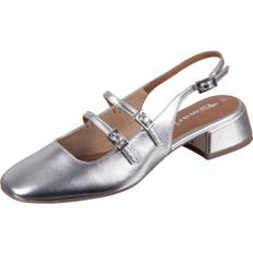 Multifarvet Højhælede sko Tamaris Slingpumps Sko Med Hæl I Metallic - Sølv