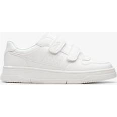 Clarks White Trainers Clarks Canyon Sky Kid Wide Fit Trainers - White