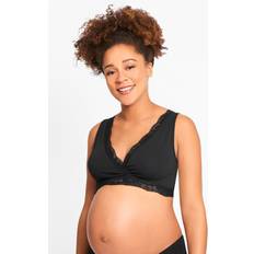 Black Lace Trim Sleep Bras